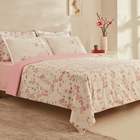 Karaca Home Annita doppelbett bettwäsche set salmon