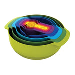 Joseph Joseph 40031 Nest Plus 9-Piece Multi Color Preparation Set