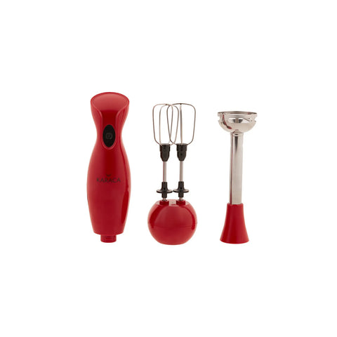 Karaca Maximix Mixer Set Retro Rot