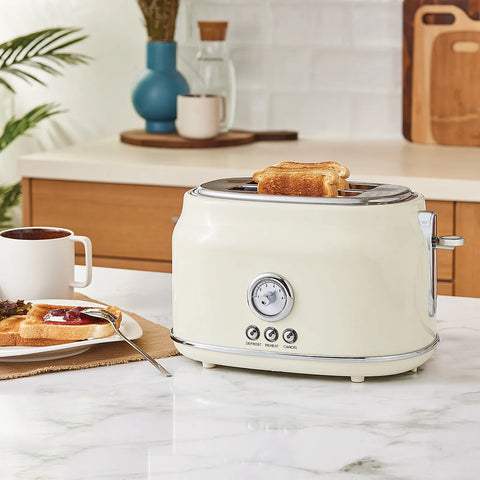 Karaca Retro Cremefarbenes Toaster