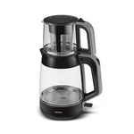 Karaca Glass Tea XL 2 in 1 Glass Tea Maker Space Gray