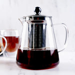 Karaca Borosilicate Glass Stainless Steel Teapot 1200Ml