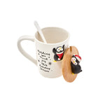 Karaca New Year Pinguin Mug mit Löffel Np22