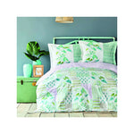 Karaca Home Camelia Green Cotton Double Duvet Cover/bedcover Set