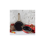 Karaca Retro Enamel Egg Pan Set, Red