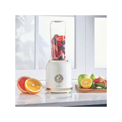 Karaca Retro Personal Smoothie Blender (Handmixer) Cream