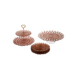 Karaca Dahlia Copper 8 Piece Dessert Box/ Cake Set