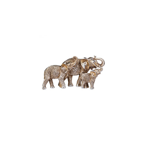 Karaca Nova (Elephant Family) Elefantenfamilie Ornament/Dekorationsobjekt 33,5x18 cm