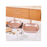 Karaca Biogranit Rosegold Frying Pan +Grill Set