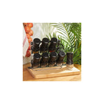 Karaca Tottori Black 9 Piece Spice Jar Set