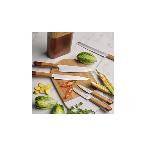 Karaca Maple Rosegold Messer-Set, 6- teilig , Rosegold