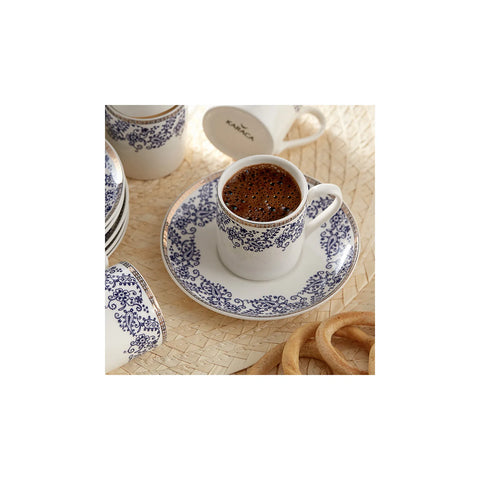 Karaca Bella Türkisches Kaffeetassen-Set für 6 Personen