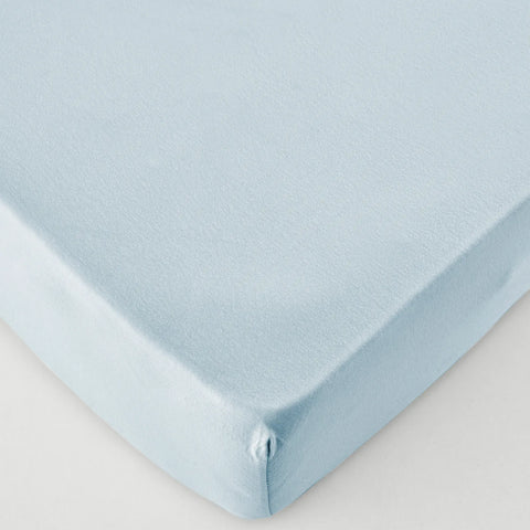 Karaca Home Spannbettlaken Light Blue 70x140 cm + 20 cm Öko-Tex Zertifiziert