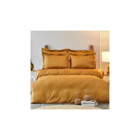 Karaca Home Charm Bold Satin Mustard Bettbezuge Set Einzeln