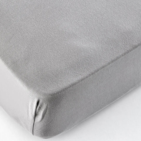 Karaca Home Jersey Fitted Bed Sheet Grey 200x200 cm + 30 cm Öko-Tex Zertifiziert