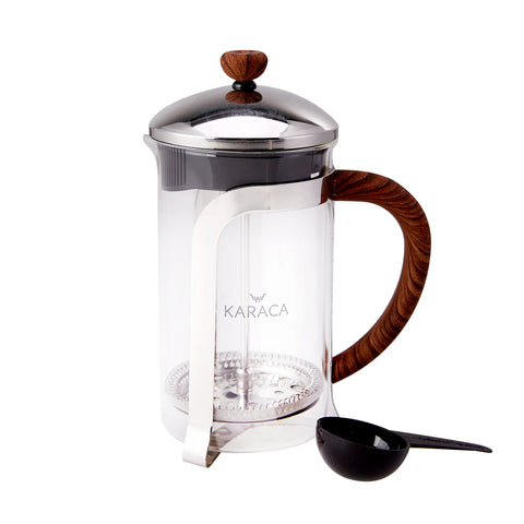 Karaca Coffee Bean French Press Wooden 600 Ml