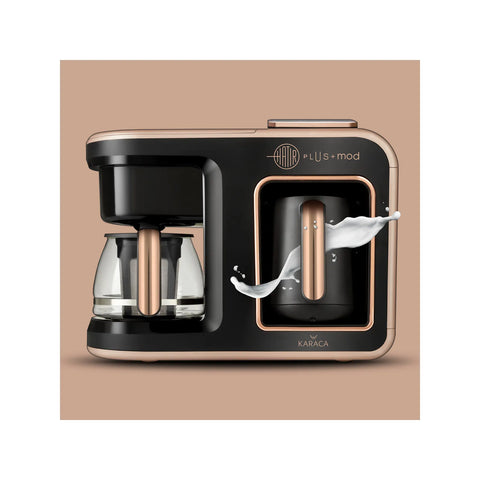 Karaca Hatır Plus Mod 5 in 1 Tee und Kaffeemaschine Rosie Brown, 1385W