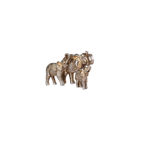 Karaca Nova (Elephant Family) Elefantenfamilie Ornament/Dekorationsobjekt 33,5x18 cm