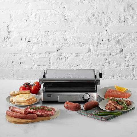 Karaca Granit Inox Sandwichtoaster und Kompakt-Grill