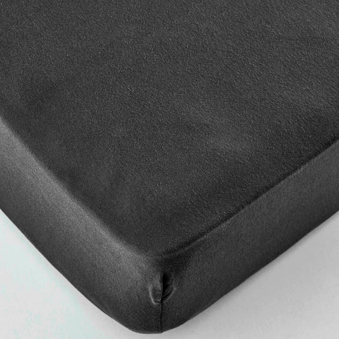 Karaca Home Jersey Fitted Bed Sheet Anthracite 200x200 cm + 30 cm Öko-Tex Zertifiziert