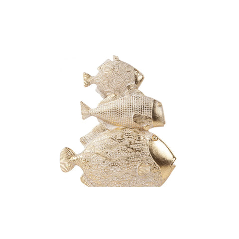 Karaca Nova (Fish Family) Fischfamilie Ornament/Dekorationsobjekt 30,5x19,5 cm