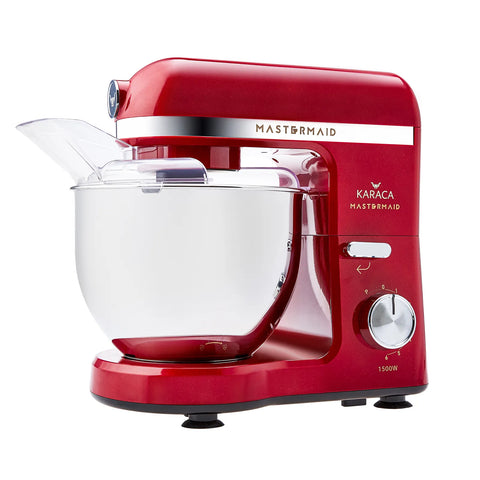 Karaca Mastermaid Chef Küchenmaschine Rouge Rot 1500W 5 Lt