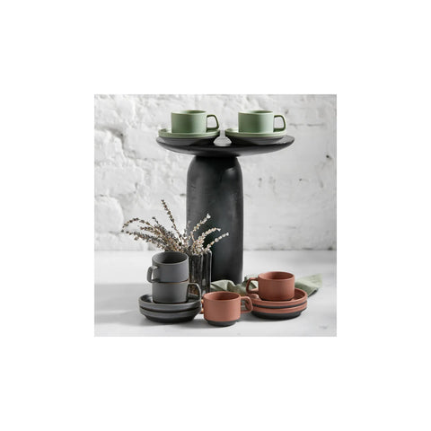 Karaca Stone Grey 2 Personen Kaffeetassen-Set