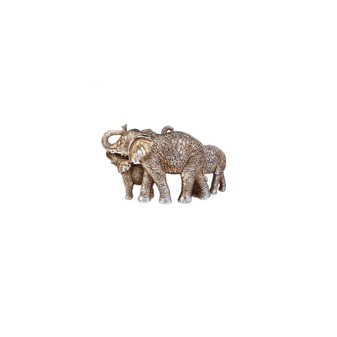 Karaca Nova (Elephant Family) Elefantenfamilie Ornament/Dekorationsobjekt 33,5x18 cm