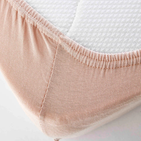 Karaca Home Jersey Fitted Bed Sheet Salmon Pink 120x200 cm + 30 cm Öko-Tex Zertifiziert