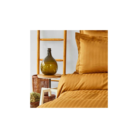 Karaca Home Charm Bold Satin Mustard Bettbezuge Set Einzeln