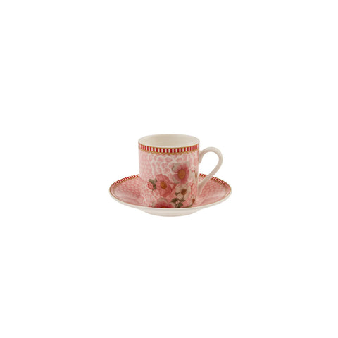 Karaca Diyara Rosa 12 teiliges Kaffeetassen-Set für 6 Personen