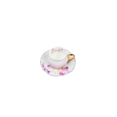 Karaca Pink Garden  Kaffeetassen-Set für 6 Personen