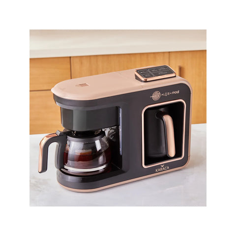 Karaca Hatır Plus Mod 5 in 1 Tee und Kaffeemaschine Rosie Brown, 1385W