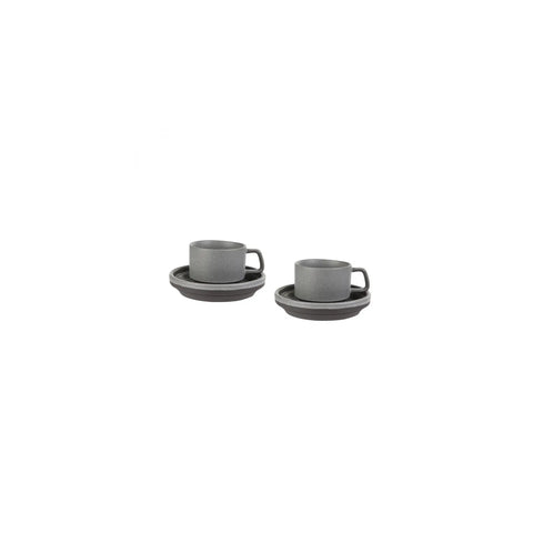 Karaca Stone Grey 2 Personen Kaffeetassen-Set