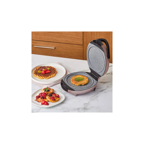 Karaca Funday Rosegold 3 in 1 Waffel-, Crêpe- (Pfannkuchen) und Künefe (Kunafa) Eisen 1000W