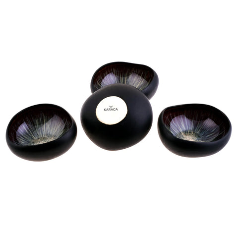 Karaca Black Galactic Reactive 4-teilig Schale Set