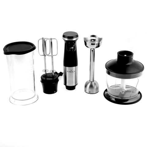 Karaca Inox Blender Set, Schwarz, 1000W