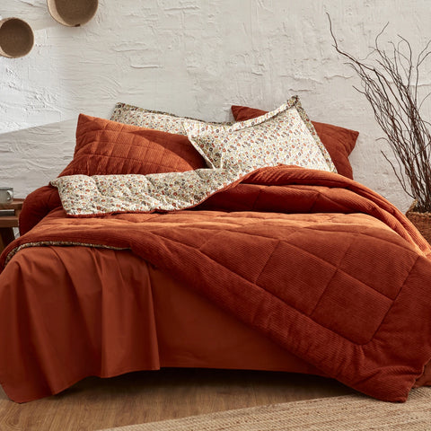 Karaca Home Celina Terracota Einzelbett Daily Comfort Set