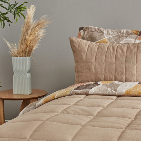 Karaca Home Lydia Doppelbett Stripe Comfort Set Beige