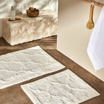 Karaca Home Katy 2-Piece Bath Mat Set Cream
 