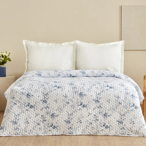 Karaca Home Sarah anderson marisa double bedspread blue