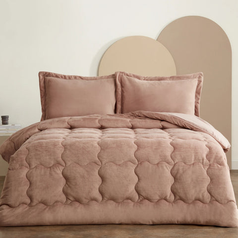 Karaca Home Doppelbett Viny Soft Dream Comfort Set Old Rose