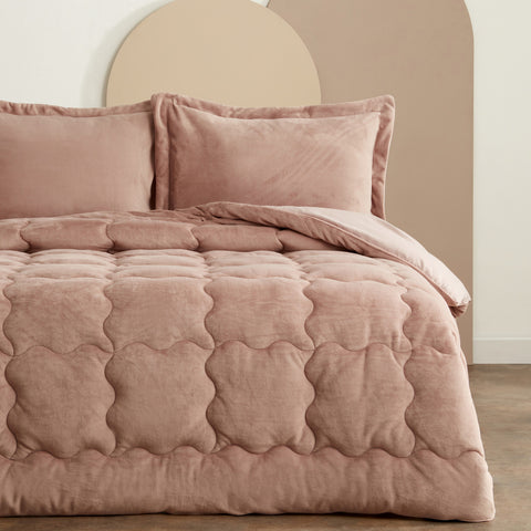 Karaca Home Doppelbett Viny Soft Dream Comfort Set Old Rose