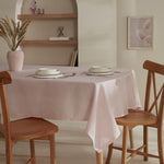 Karaca Home Elizabeth Tablecloth Powder Pink, 140 x 200 cm

