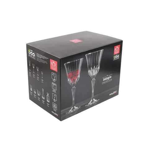 RCR Adagio 6-Piece Goblet Set 280 ml  