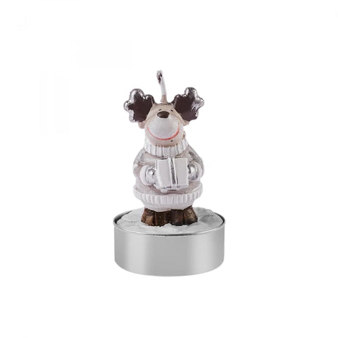 Karaca Home New Year Reindeer 3-Piece Tealight Candle 14x9.3x6 cm