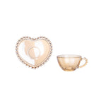 KARACA RORY SINGLE TEA CUP AND PL, AMBER