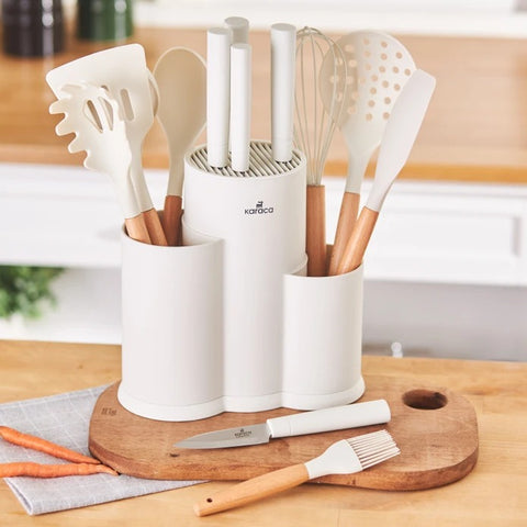 Karaca Burby Cream 14-Piece Knife Set