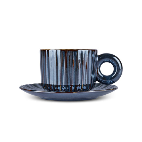 Karaca Arthur Navy Tea Cup for 2 People, 260 ml