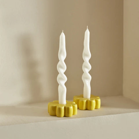 Karaca Home Spiral candle white 2 pieces 0